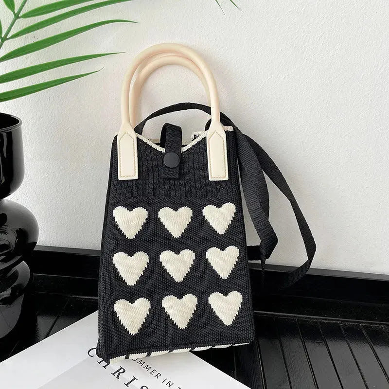 Love Mini Knit Shoulder Crossbody Bag - Bella Enchanté